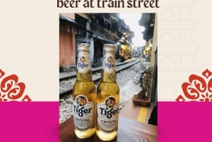 Tour gastronómico e de cerveja artesanal guiado com visita à Train Street