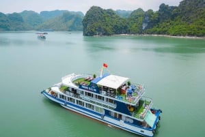 Depuis Ninh Binh : Excursion d'une journée dans la baie d'Ha Long avec arrivée à Hanoi