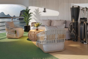 Baía de Ha Long: Cruzeiro de 6 estrelas com pernoita e caiaque à noite