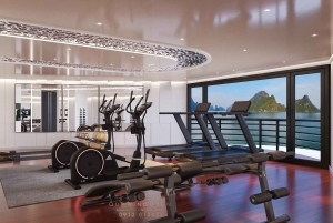 Baía de Ha Long: Cruzeiro de 6 estrelas com pernoita e caiaque à noite