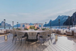 Baía de Ha Long: Cruzeiro de 6 estrelas com pernoita e caiaque à noite