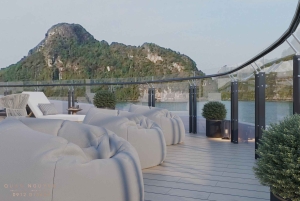 Baía de Ha Long: Cruzeiro de 6 estrelas com pernoita e caiaque à noite