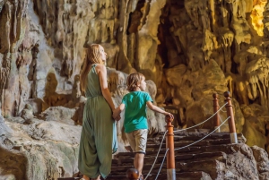 Baia di Ha Long: Crociera di lusso di un giorno intero, Jacuzzi, grotte e isole