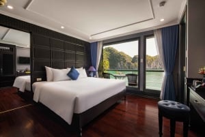 Hanoi: Ha Long Bay Overnight Cruise with Jacuzzi & Balcony