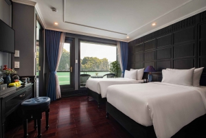 Hanoi: Ha Long Bay Overnight Cruise with Jacuzzi & Balcony