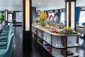 ハロン湾：すべてのアクティビティとガイド付きの豪華クルーズ2日間