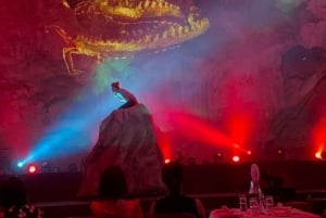 Ha Long: passeio privado pela Gruta Ngoc Long com espetáculo Pearl Dragon