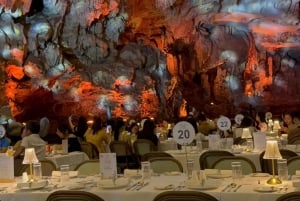 Ha Long: passeio privado pela Gruta Ngoc Long com espetáculo Pearl Dragon