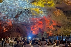 Ha Long: passeio privado pela Gruta Ngoc Long com espetáculo Pearl Dragon