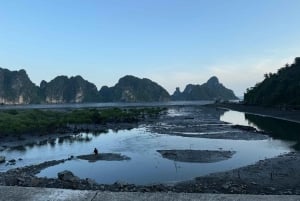 Ha Long: passeio privado pela Gruta Ngoc Long com espetáculo Pearl Dragon