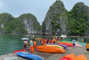 Halvdag Lan Ha Bay: båttur, kajakpaddling, snorkling