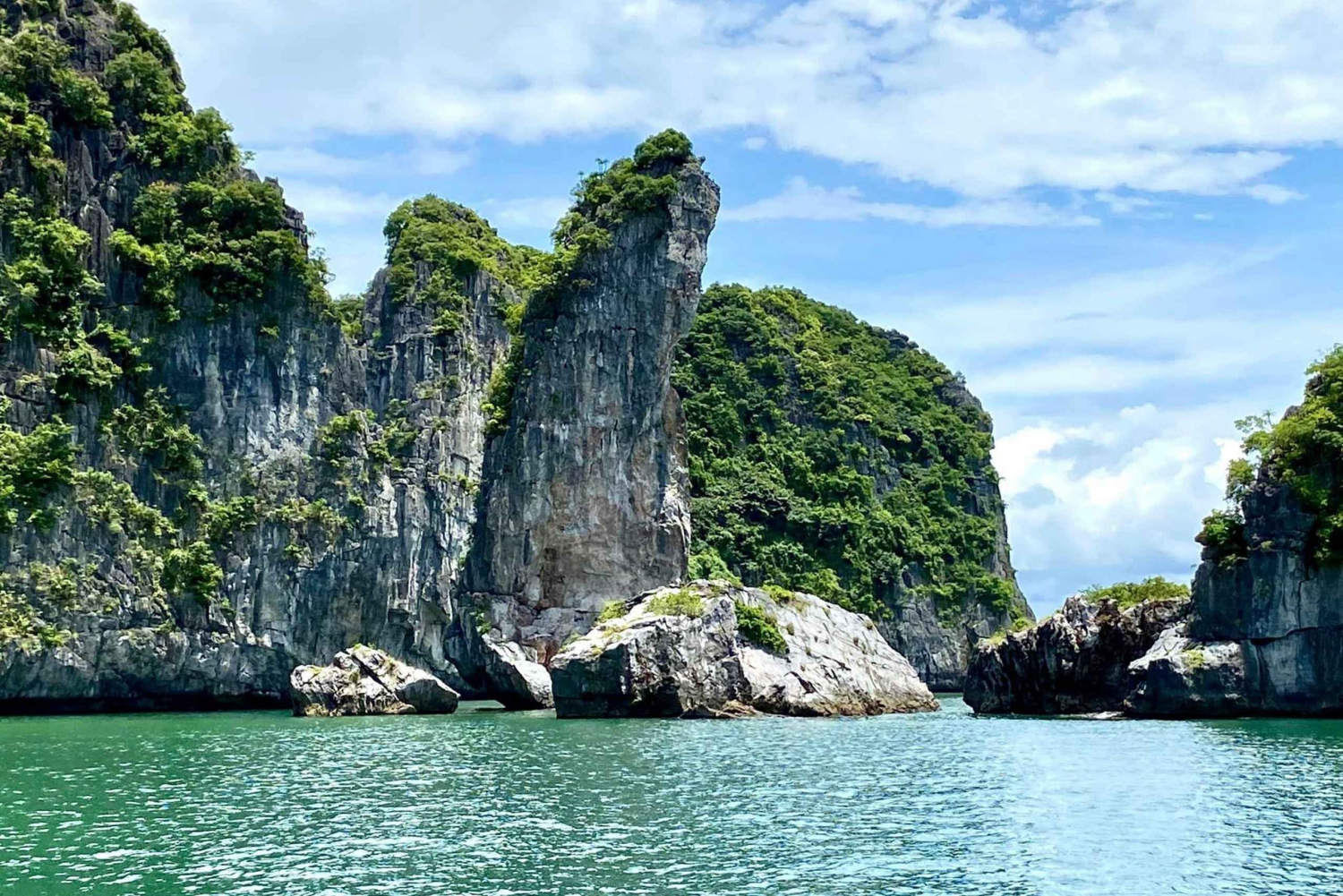 Excursion d'une demi-journée dans la baie de Lan Ha ( 4 heures ) : Kayak, plongée en apnée