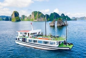 Halong Bay 4 timers sejlads med grotte, kajak og frokost