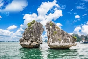 Cruzeiro de 4 horas na Baía de Halong com caverna, caiaque e almoço