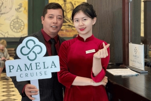 Cruzeiro na Baía de Ha Long: passeio de um dia com almoço e atividades