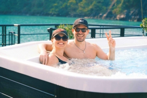 Excursion d'une journée dans la baie d'Halong et la baie de Lan Ha à bord d'une croisière 5 étoiles de première classe