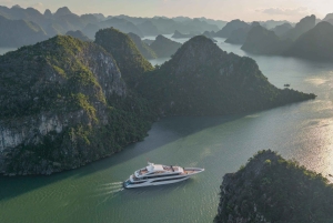 Halong Bay: Leona Dinner Cruise with Fireworks Show