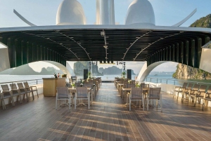 Halong Bay: Leona Dinner Cruise with Fireworks Show