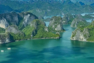 Hidroavião na Baía de Halong - Uma experiência com vista panorâmica do céu