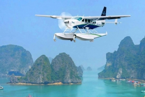 Hidroavião na Baía de Halong - Uma experiência com vista panorâmica do céu