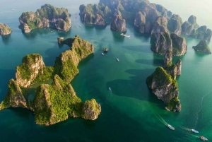 Hidroavião na Baía de Halong - Uma experiência com vista panorâmica do céu