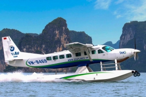 Hidroavião na Baía de Halong - Uma experiência com vista panorâmica do céu