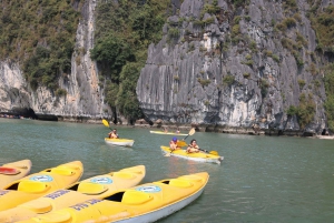 Hanoi: Islands, Caves, Kayak & Halong Dragonfly Boat Cruise