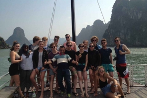 Hanoi: Islands, Caves, Kayak & Halong Dragonfly Boat Cruise