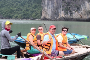 Hanoi: Islands, Caves, Kayak & Halong Dragonfly Boat Cruise
