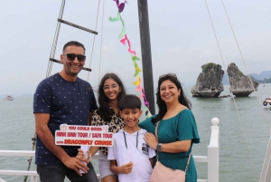 Hanoi: Islands, Caves, Kayak & Halong Dragonfly Boat Cruise