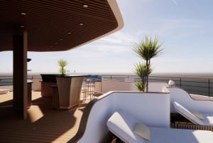 Croisière de luxe 5 étoiles de 2 jours : cabine avec balcon et baignoire, kayak