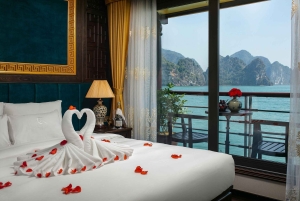Halong & Lan Ha Bay: Nostalgia Cruise with Balcony Suite