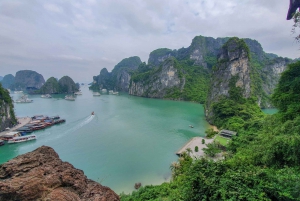 Hanoi : Croisière d'une journée dans la baie d'Ha Long, l'île de Pitop et la grotte de Luon