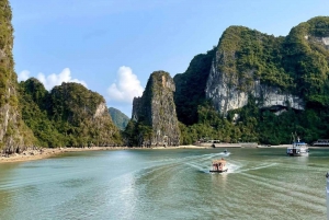 Hanoi : Croisière d'une journée dans la baie d'Ha Long, l'île de Pitop et la grotte de Luon