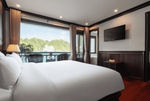 Hanói: Crucero de 2 días Halong-Bahía de Lan Ha BEST SELLER 5* balcón