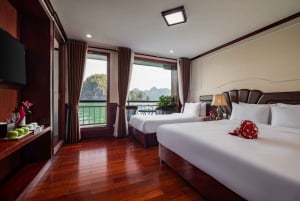 Hanói: Crucero de 2 días Halong-Bahía de Lan Ha BEST SELLER 5* balcón