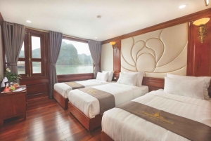 Hanoi: 2-daagse luxe cruise naar Halong en Lan Ha Bay met balkon