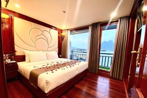 Hanoi: 2-daagse luxe cruise naar Halong en Lan Ha Bay met balkon