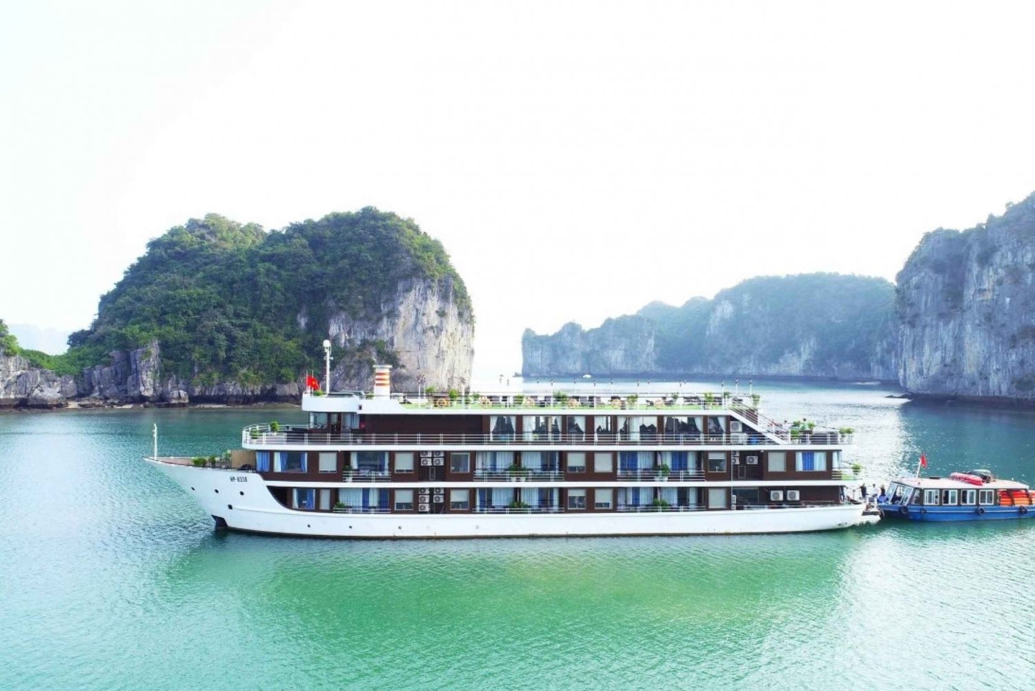 Hanoi: 2-dagers Lan Ha Bay 5-stjerners cruise med privat balkong