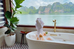 Hanoi: 2-dagers Lan Ha & Halong Bay 5-stjerners cruise med balkong