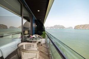 Hanoi: 2-Day Lan Ha & Halong Bay 5 Stars Cruise with Balcony