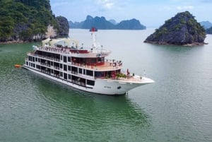 Hanoi : Croisière de luxe 5 étoiles de 3 jours à Ninh Binh et dans la baie d'HaLong