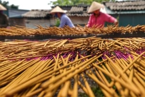 Hanoi: Chuongin kylän hattujen valmistus, suitsukekylä ja lounas