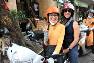 Hanoin maaseudun vintage-Vespa-kierros naisten opastuksella