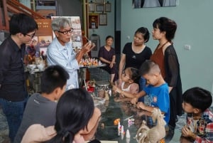 Wioska malarstwa Dong Ho w Hanoi i wioska tworzenia glinianych posągów