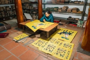 Wioska malarstwa Dong Ho w Hanoi i wioska tworzenia glinianych posągów