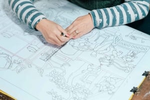 Hanoi: Dong Ho-malerbyen og Dau-pagoden med frokost