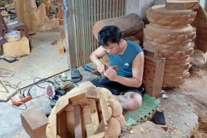 Hanoi: Du Du Sculpture Village or Hat & Incense Village