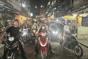 Hanoi: Ruta gastronómica y turística en moto con 7 degustaciones