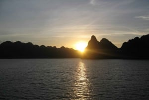 Hanoi : Croisière d'une journée dans la baie d'Halong avec baignade et kayak